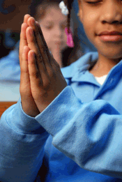 Girls Praying